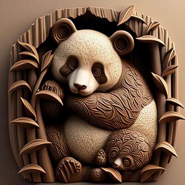 3D model Little panda (STL)